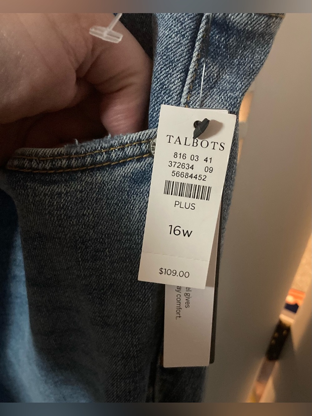 Light Blue High-Rise Straight Jeans - Women's - Picture 6 of 6